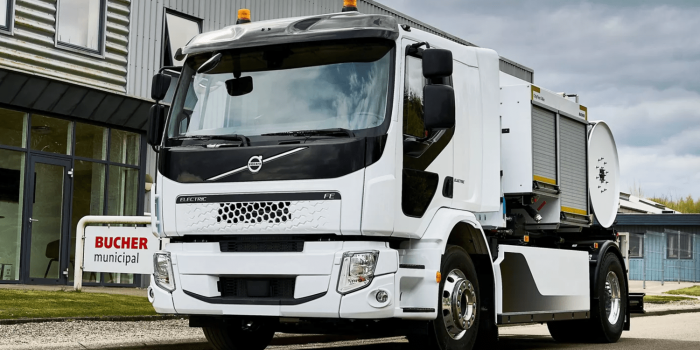 Volvo fe eletric e lkw camión eléctrico bucher min