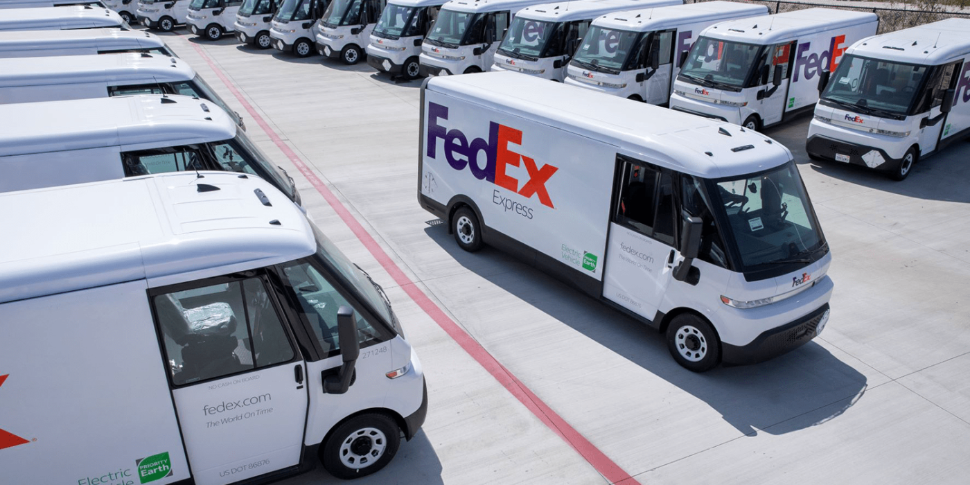 Transportador eléctrico Brightdrop zevo fedex min
