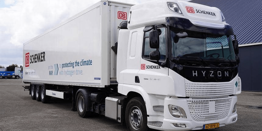 Hyzon motors brennstoffzellen lkw fuel cell truck db schenker min