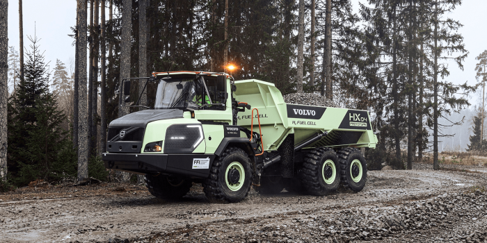 Volvo ce hx brennstoffzellen dumper fuel cell hauler min