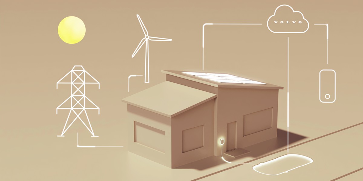 Volvo bidirektionales laden