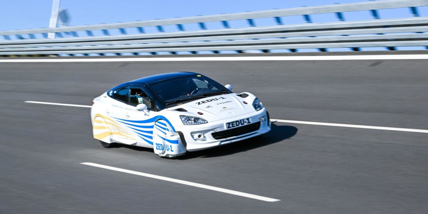 Zedu auf der teststrecke e