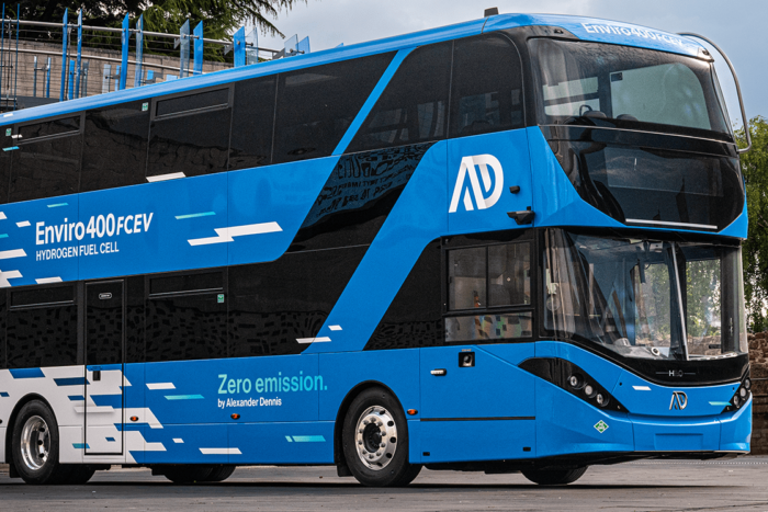 Alexander dennis enviro400fcev brennstoffzellen bus pila de combustible bus min e