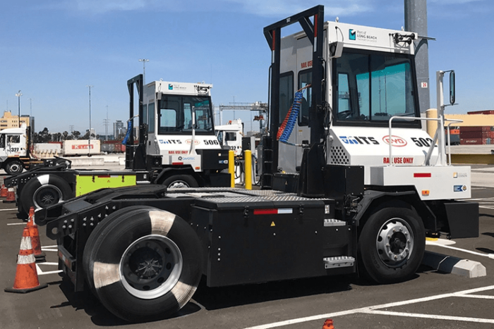 Byd terminal tractor terminaltraktor long beach min e