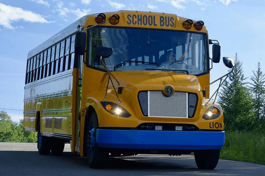 Lion electric lionc elektrobus electric bus usa min e