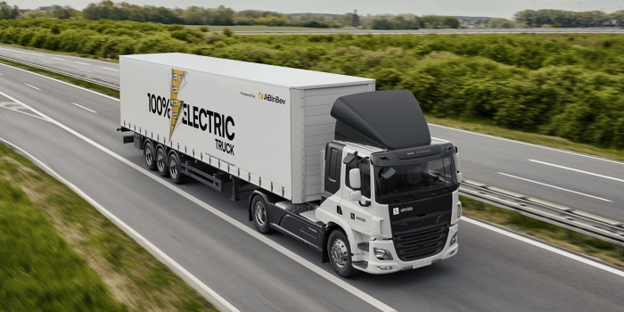 Einride e lkw electric truck anheuser busch ab inbev min