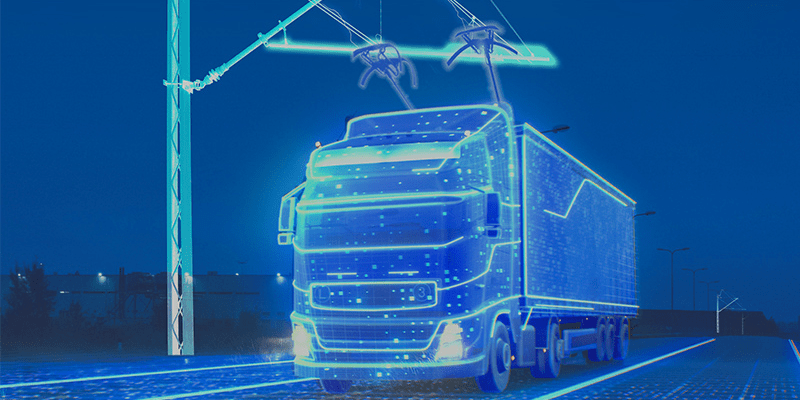 Hofer powertrain e lkw camión eléctrico mcs estación de carga ladestation min