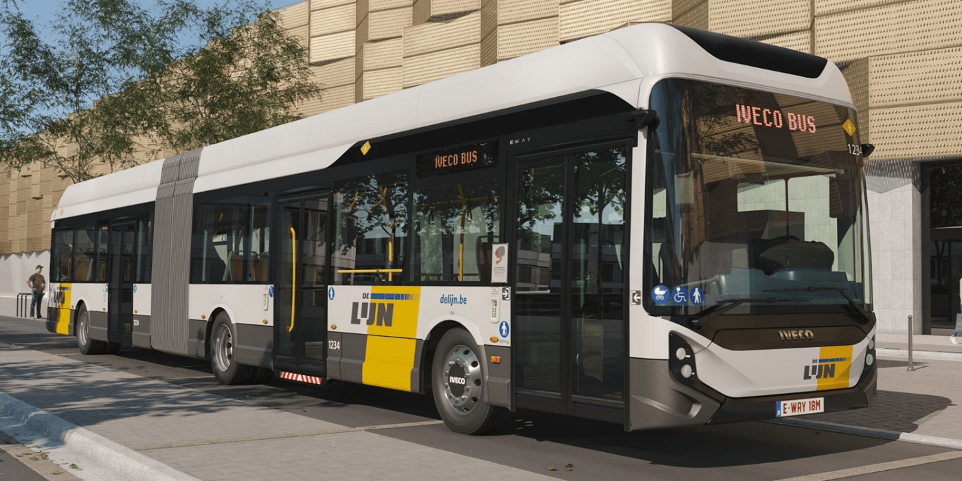 Iveco e way elektrobus electric bus belgien belgium de lijn min