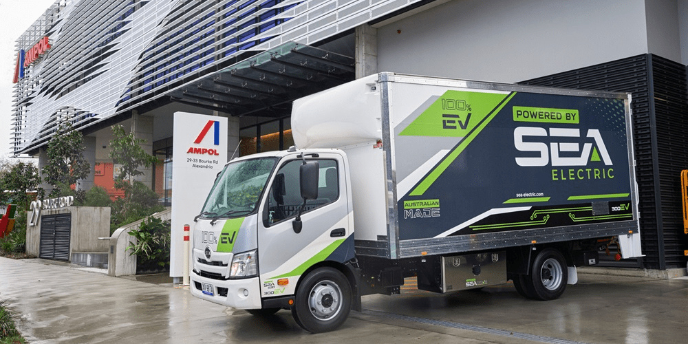 Sea electric e lkw camión eléctrico ampol australien australia min
