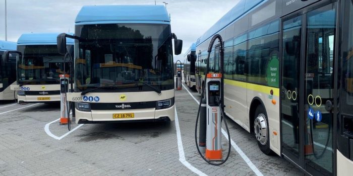 TideBus Kempower Bus Ladepark Aalborg Daenemark