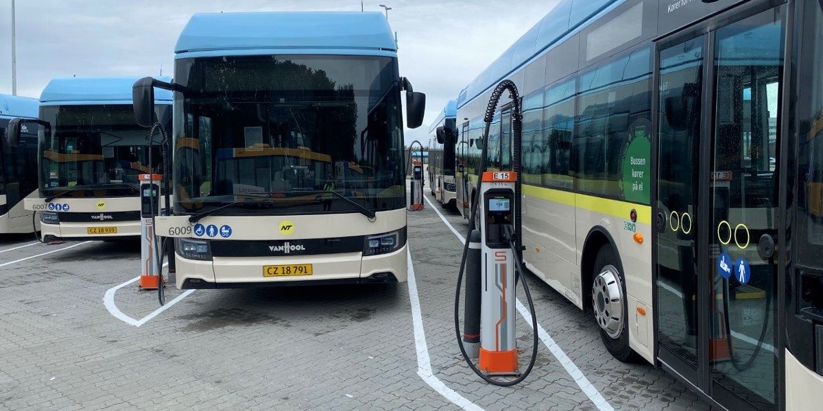 TideBus Kempower Bus Ladepark Aalborg Daenemark