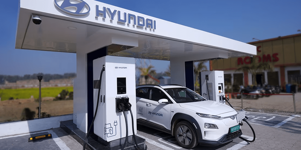 Estación de carga Hyundai ladestation indien india min