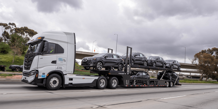 Nikola motor nikola tre bev nissan e lkw camión eléctrico ee.uu. min