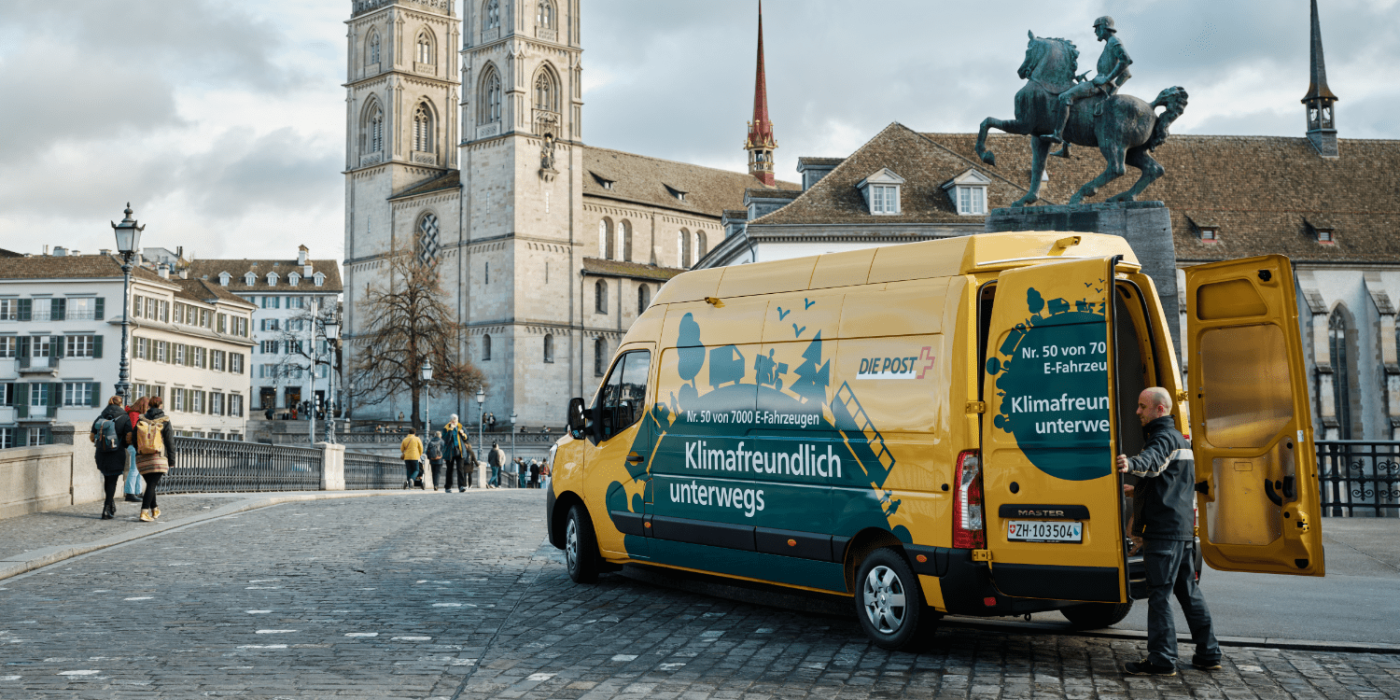 Renault master e tech e transporter electric transporter die post schweiz switzerland zuerich zurich min e
