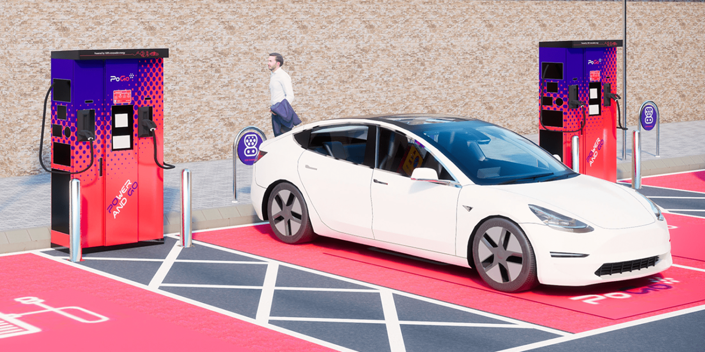 Swarco smart charging ladestation estación de carga grossbritannien uk min e