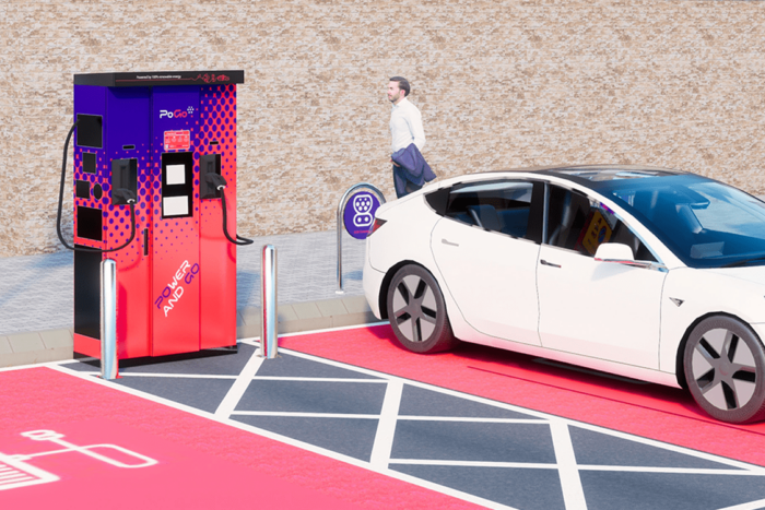 Swarco smart charging ladestation estación de carga grossbritannien uk min e