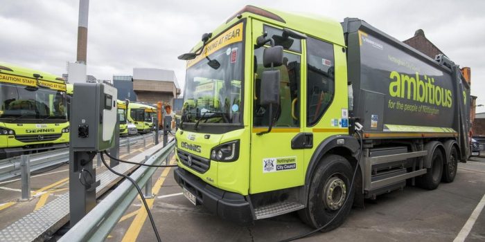 Dennis eagle e mullwagen bin lorry nottingham grossbritannien uk min