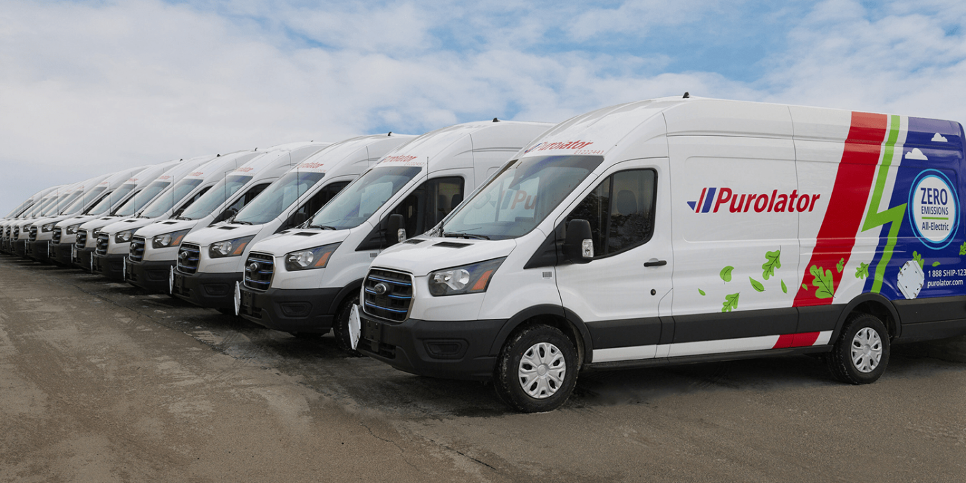 Ford e transit e transporter electric transporter purolator kanada canada min