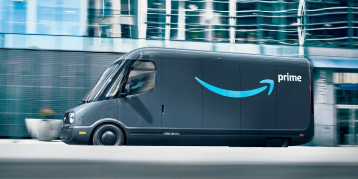 Rivian automotive e transporter electric transporter amazon min
