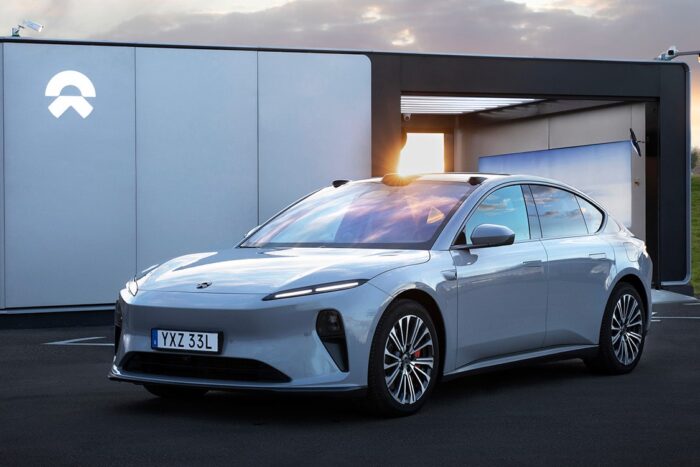 Nio akku tausch battery swap et5 mariestad schweden sweden min e