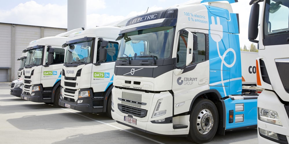 Volvo trucks scania e lkw electric trucks colruyt group belgien belgium min