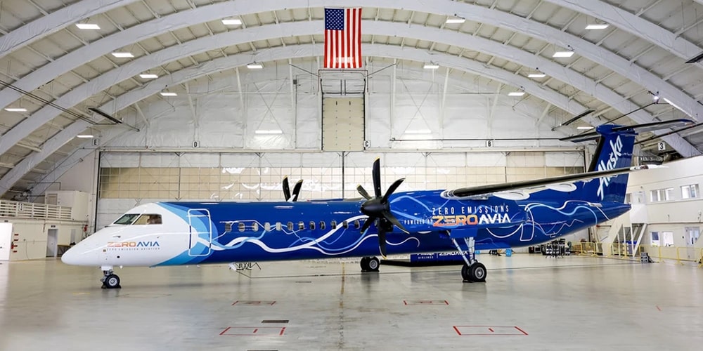 Zeroavia e flugzeug electric aircraft brennstoffzelle fuel cell min