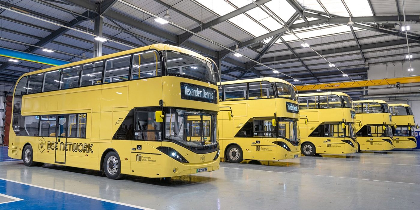 Byd adl enviro400ev elektrobus electric bus bee network manchester grossbritannien uk min