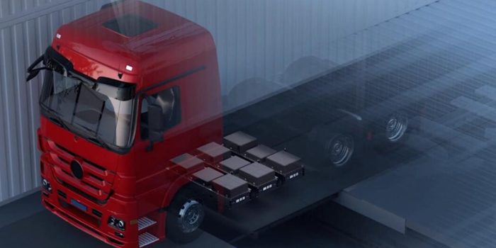 Catl akku tausch battery swap e lkw electric truck min