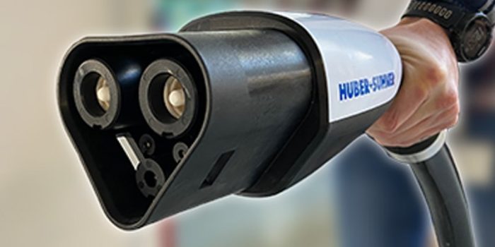 Hubersuhner huber suhner ladestation charging station mcs min