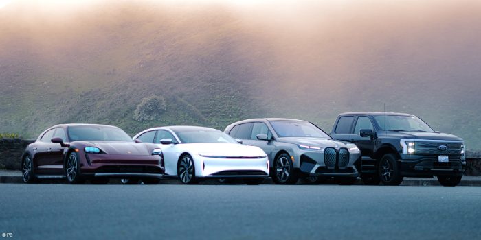 Porsche taycan lucid motors lucid air bmw ix ford f lightning p3 min