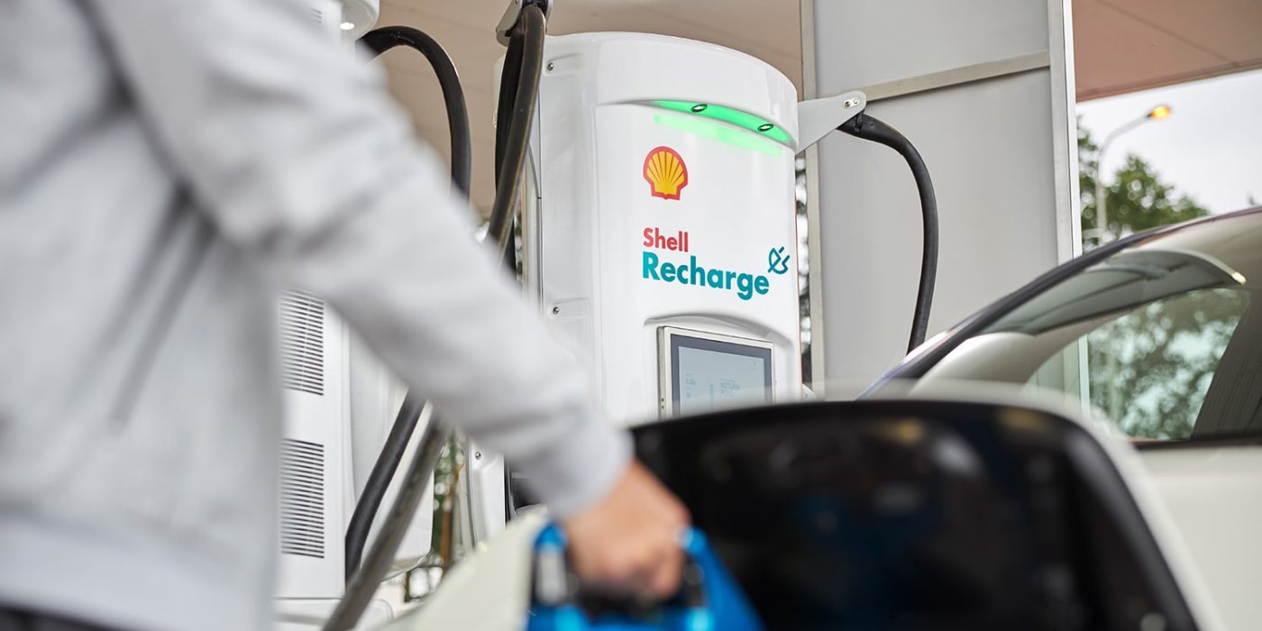 Estación de carga Shell recharge ladestation min e
