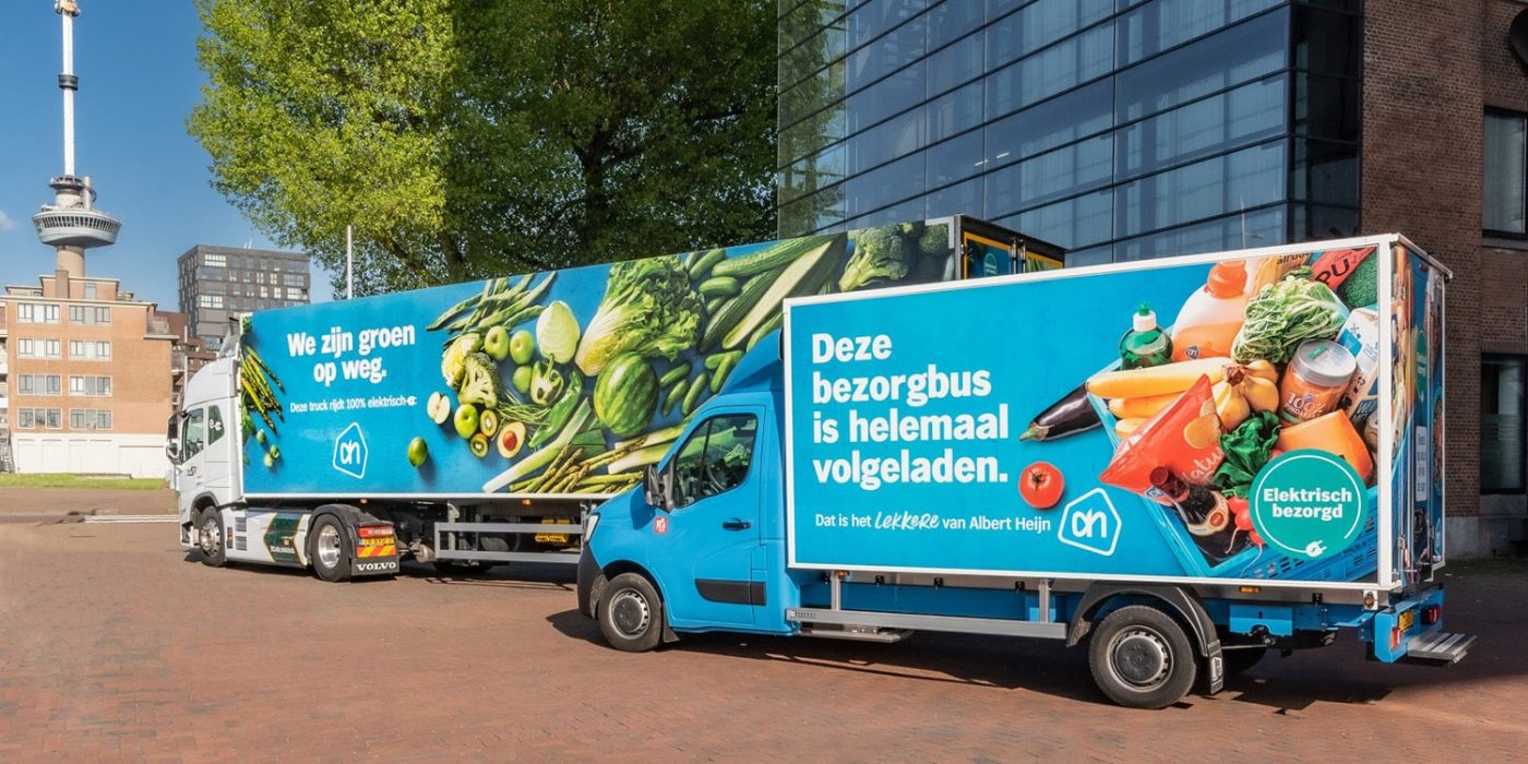 Volvo trucks e lkw camión eléctrico albert heijn niederlande países bajos min