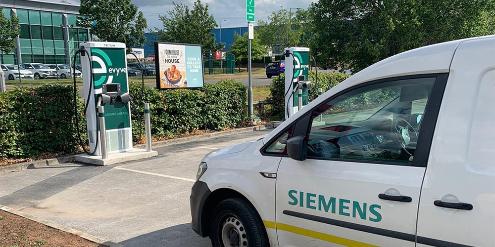 Evyve ladestation estación de carga grossbritannien uk min