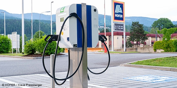 Hofer ladestation estación de carga aldi