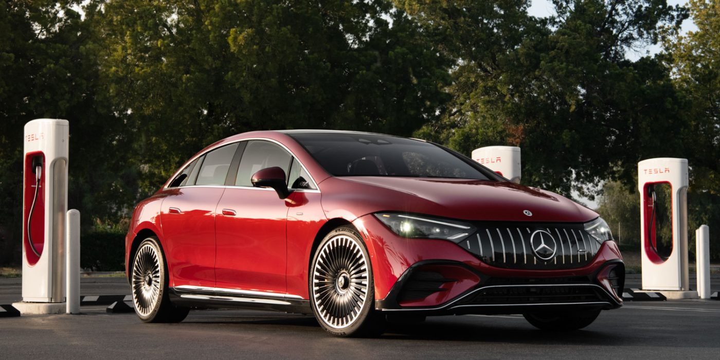 Mercedes benz eqe tesla nacs