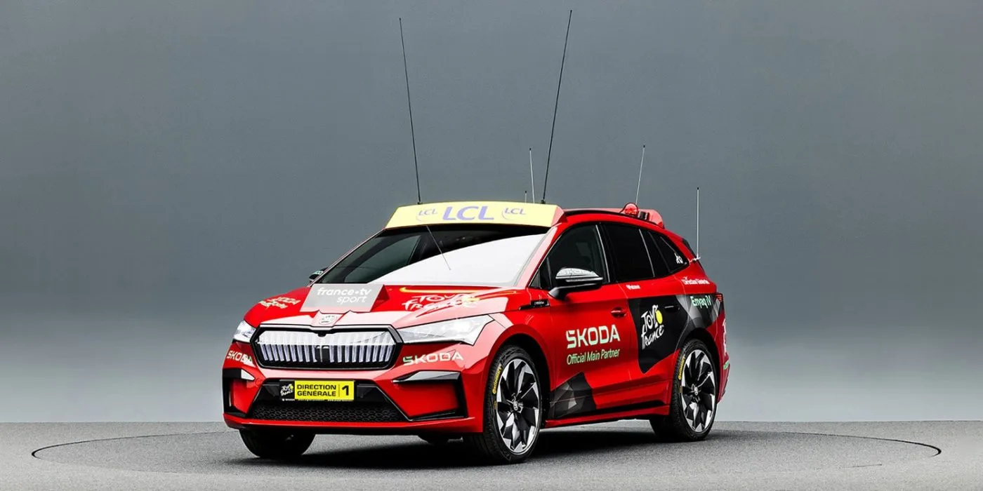 skoda enyaq tour de france