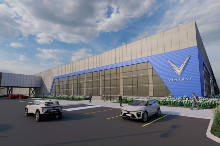 Vinfast fabrik north carolina rendering e