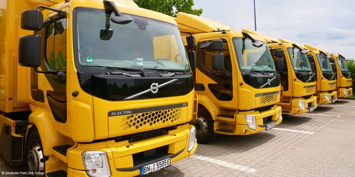 Volvo trucks fl electric e lkw electric truck deutsche post dhl min