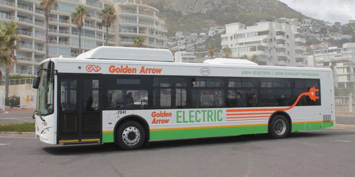 Byd elektrobus electric bus golden arrow bus services gabs afrika africa kapstadt cape town min