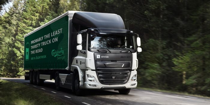 Einride e lkw camión eléctrico carlsberg min