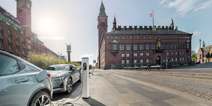 Estación de carga Eon ladestation daenemark denmark kopenhagen copenhagen min