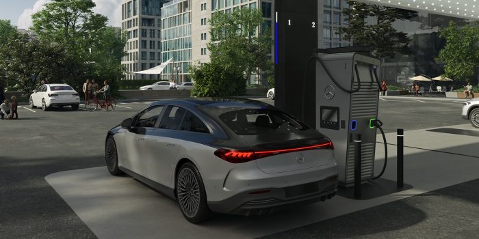 Estación de carga Mercedes benz ladestation min