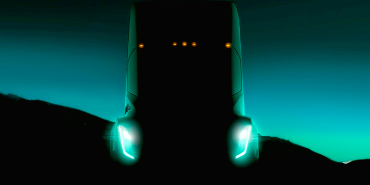 Tesla semi elektro lkw teaser