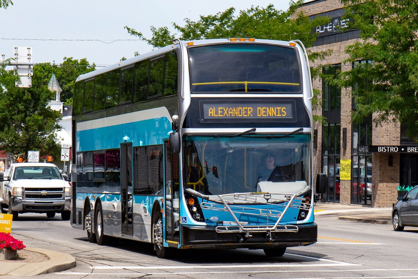 Alexander dennis enviro500ev elektrobus autobús eléctrico ee.uu. min