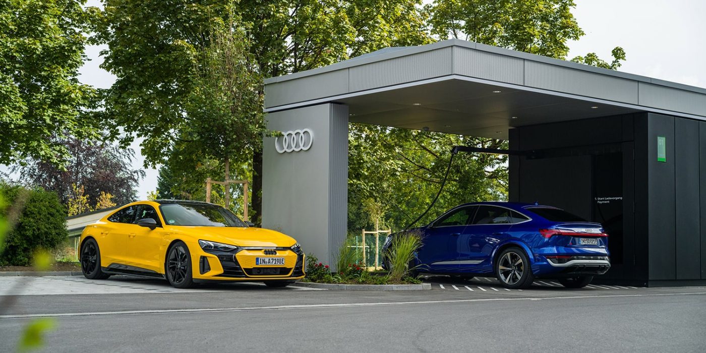 Estación de carga Audi charging hub ladestation min
