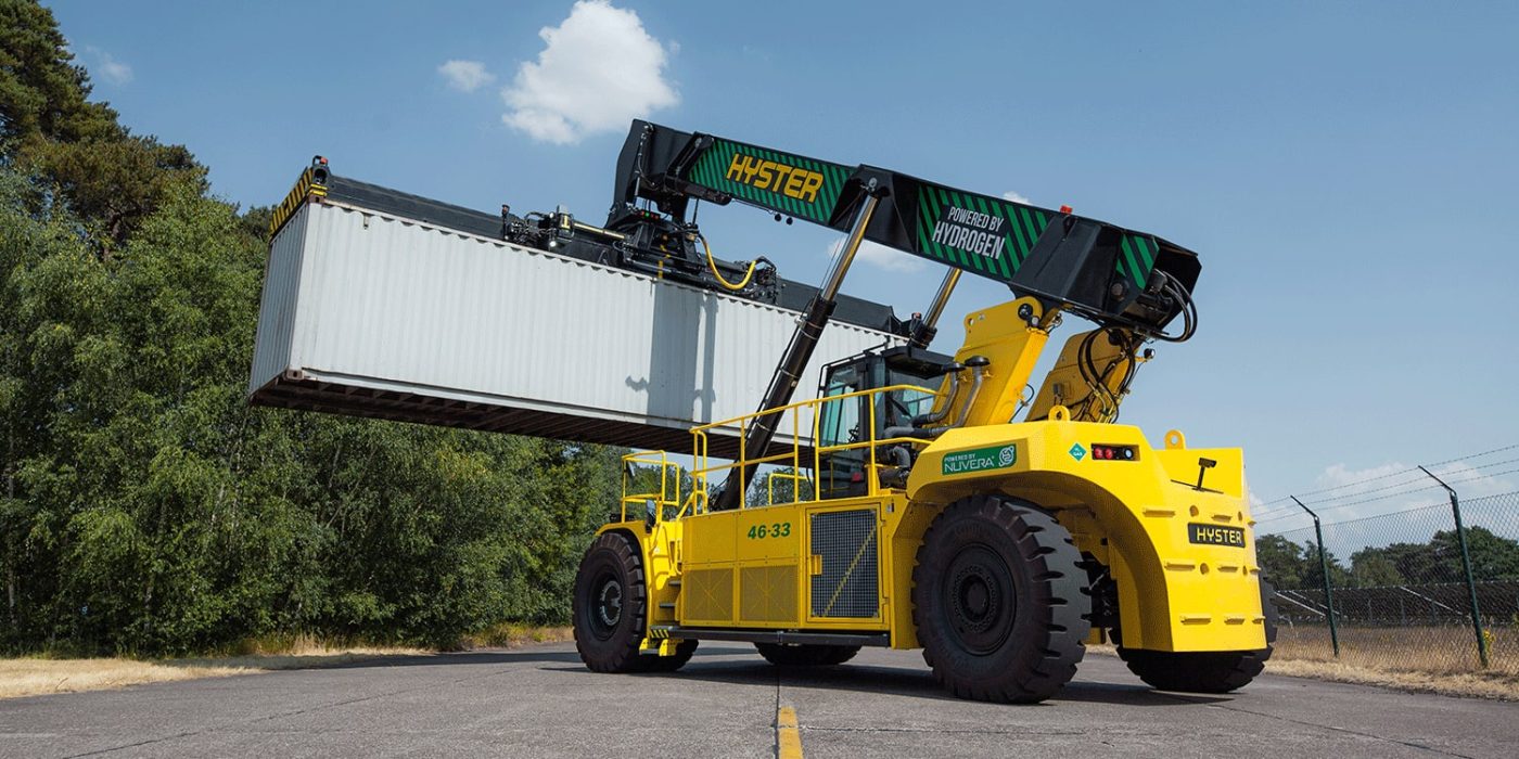 Carretilla elevadora Hyster greifstapler reachstacker gabelstapler fcev min