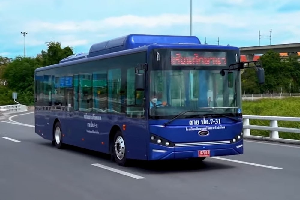 Thai smile bus elektrobus autobús eléctrico tailandia bangkok min