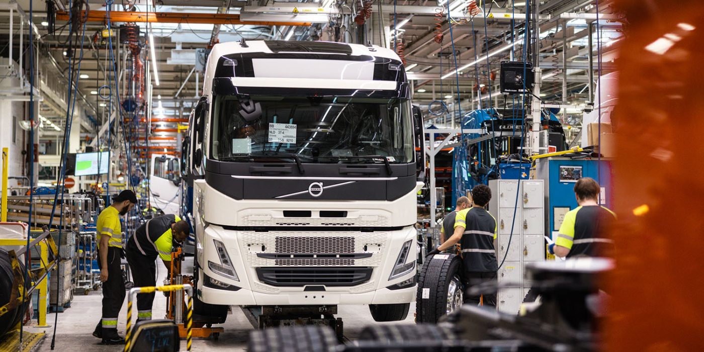 Volvo trucks e lkw electric truck produktion production min e