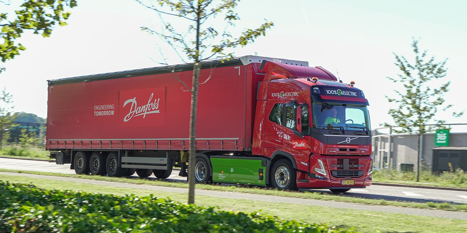 Danfoss has received its first three electric Volvo Trucks