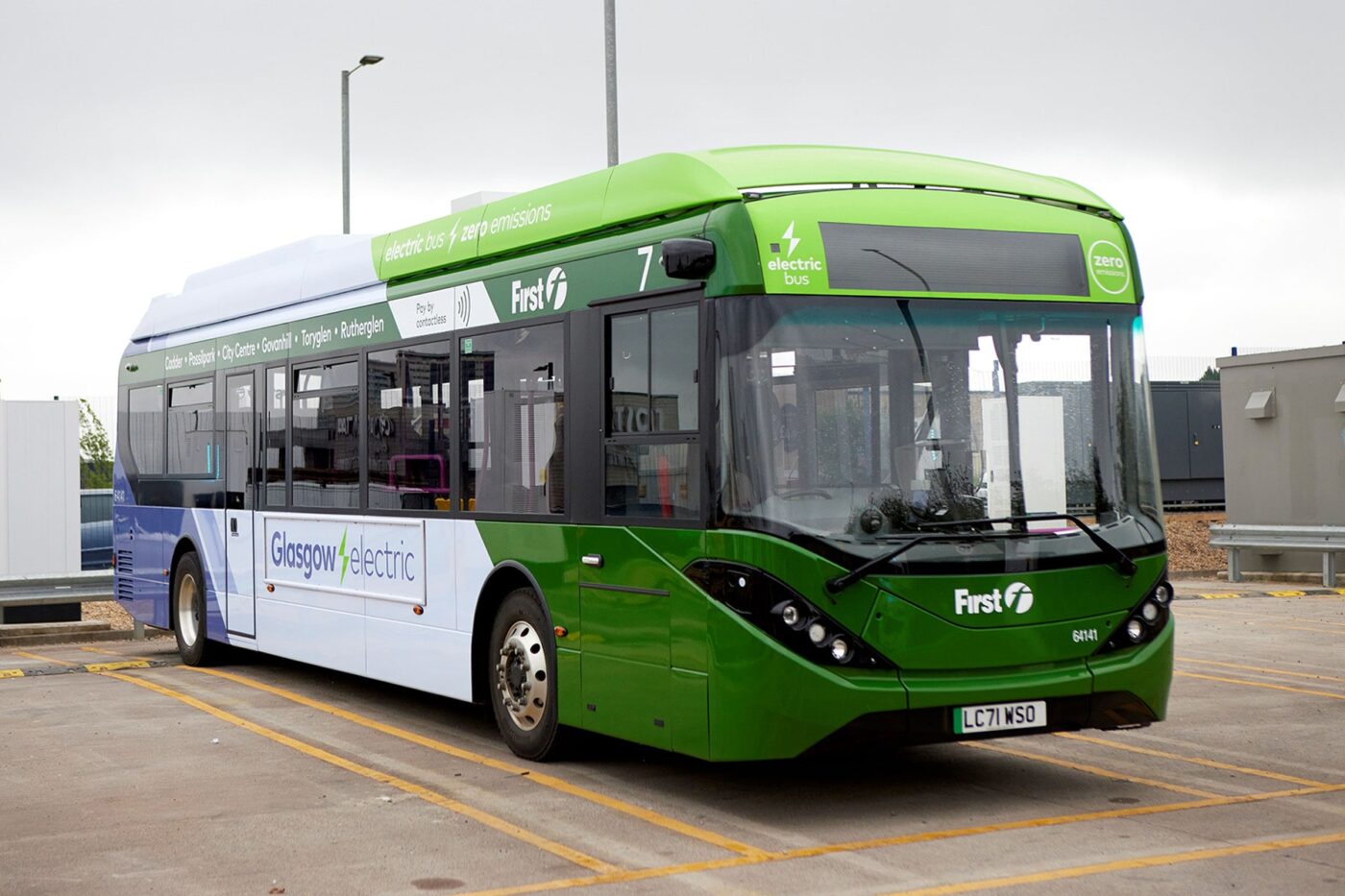Byd adl enviro200ev elektrobus autobús eléctrico grossbritannien uk firstgroup glasgow schottland scotland min